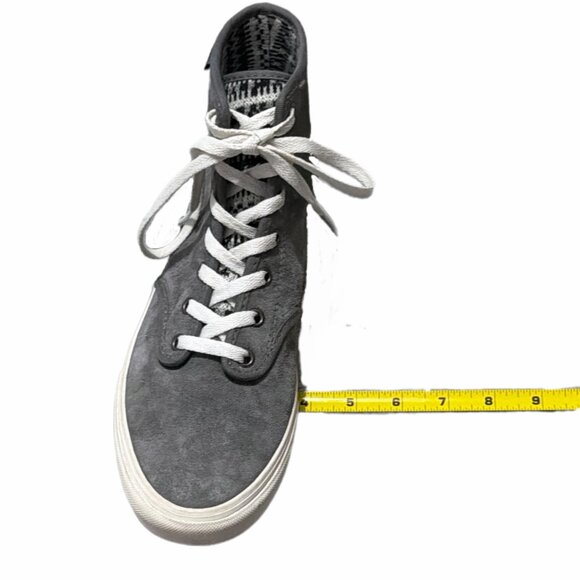 Vans Sneakers Womens 9.5M Gray Suede High Top Camden Skater Grunge Tomboy Urban - Picture 9 of 16